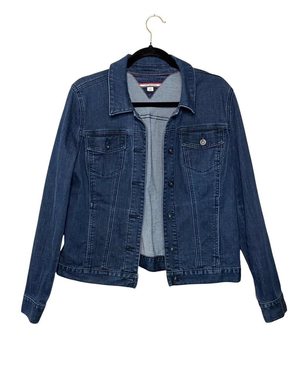 Tommy Hilfiger Classic Dark Blue Denim Jean Jacket